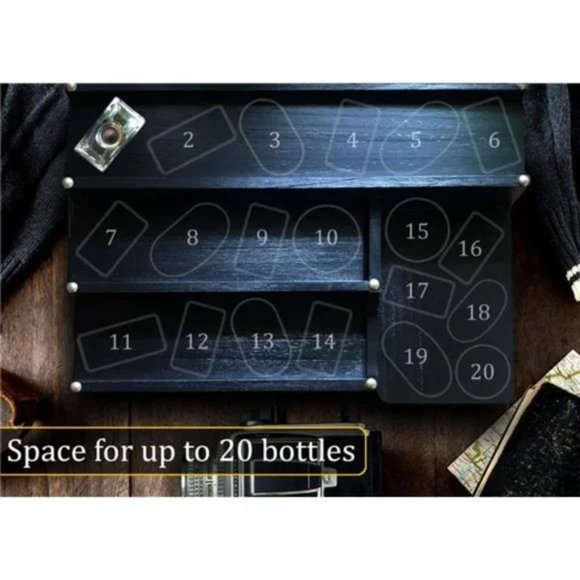 - New Cologne Organizer for Men - 4 Tiered Solid Wood Cologne Stand Displa… - Picture 3 of 8